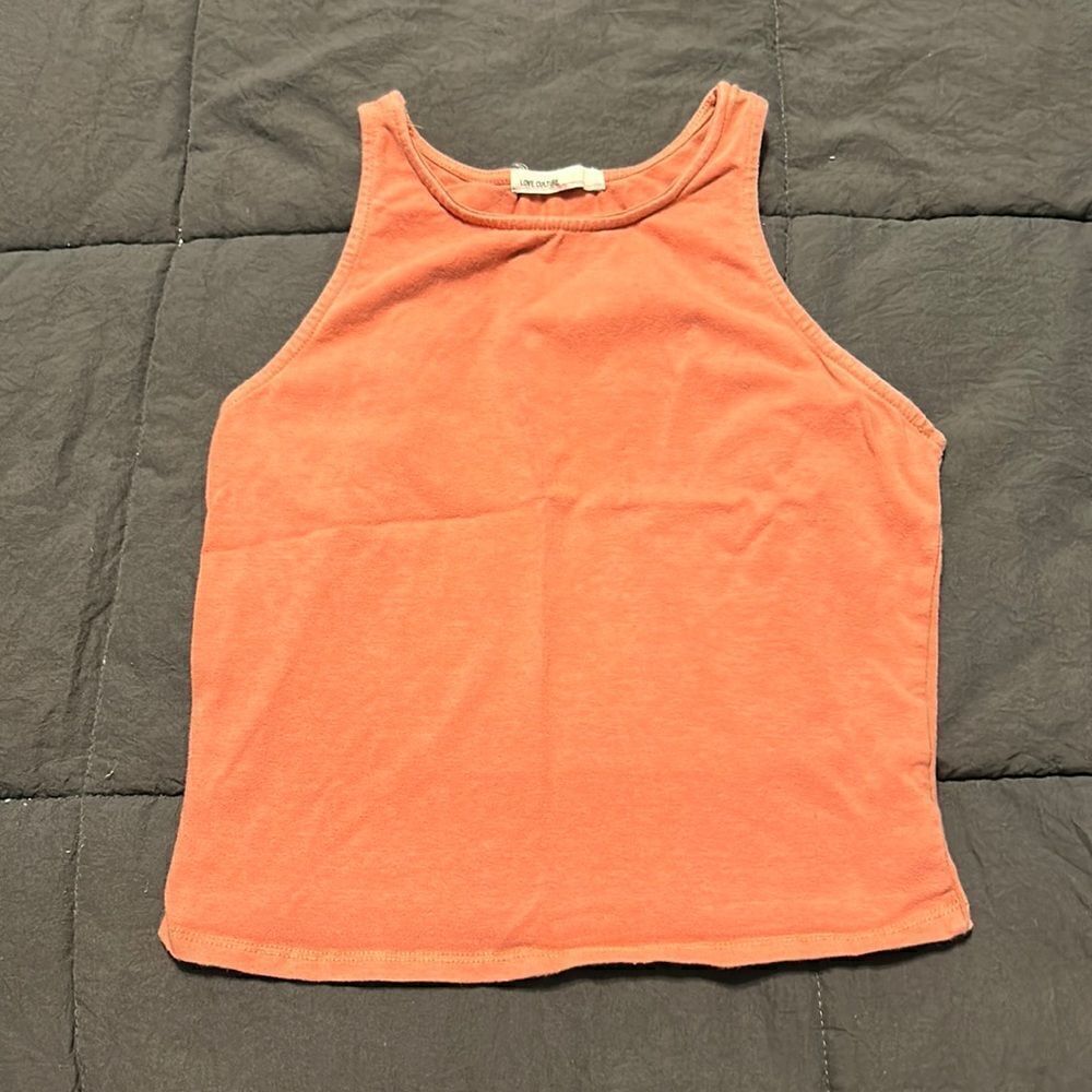 Love Culture Orange Crop Top Tank